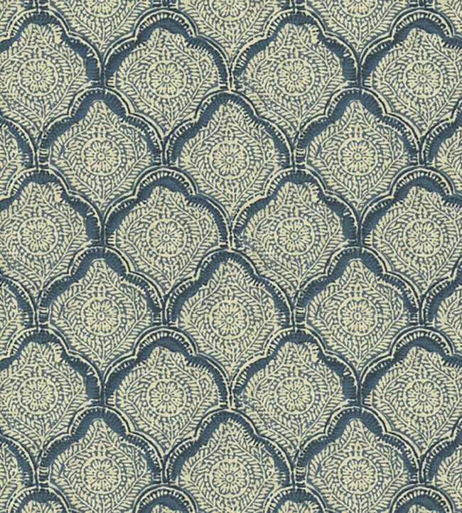 Kashmira Fabric by Baker Lifestyle in Indigo Jane Clayton
