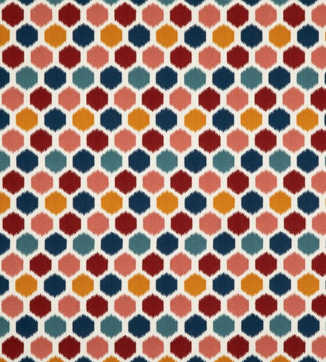 Pinata Fabric by Baker Lifestyle Indigo/Spice