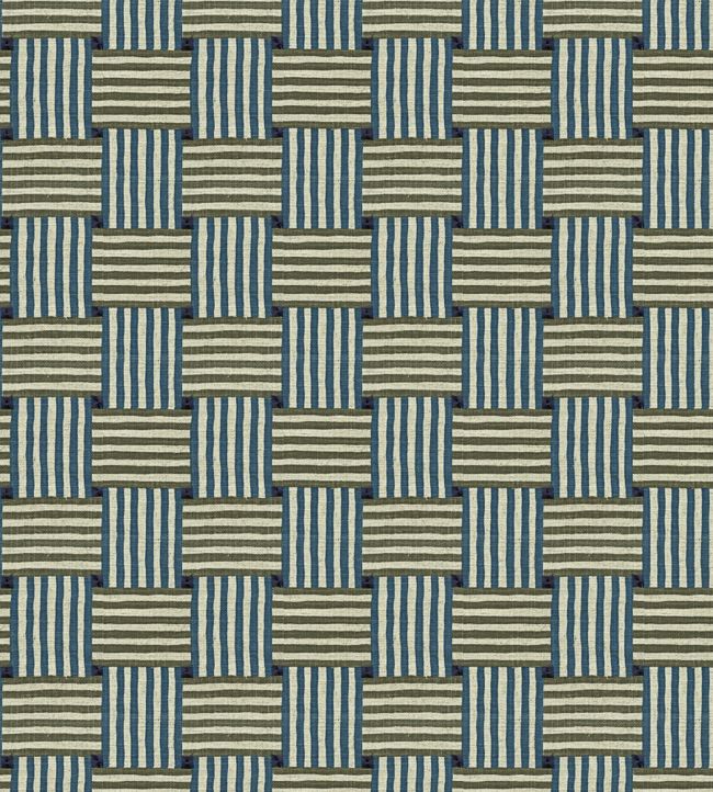 Over Under Fabric by Baker Lifestyle in Blue/Cashew | Jane Clayton