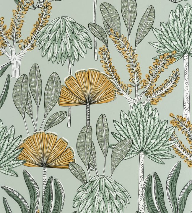Bali Wallpaper in Vert D’Eau by Caselio | Jane Clayton