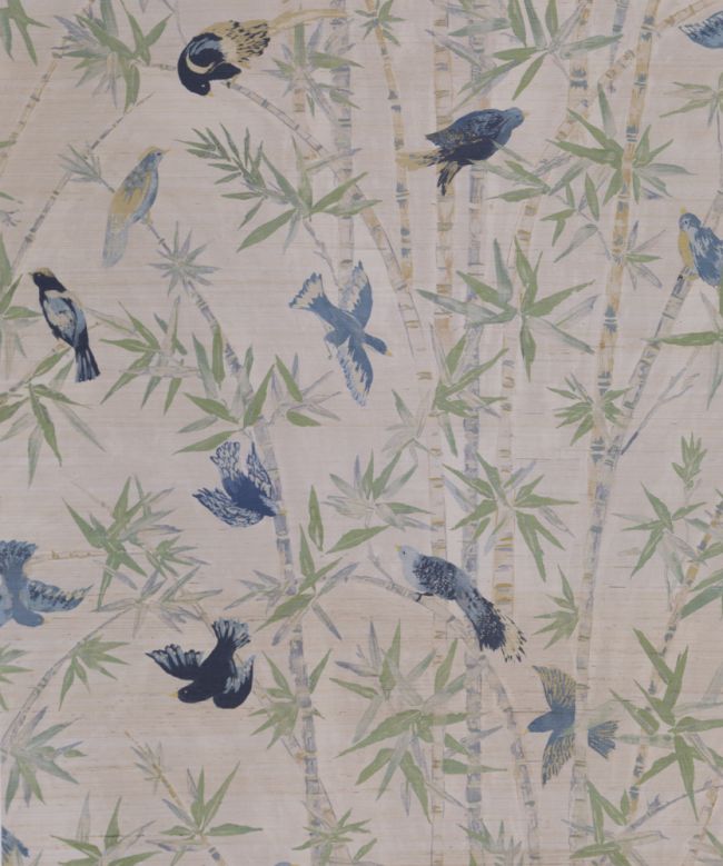 Bamboo Grove Wallpaper by Madeaux 03 Blue Finch