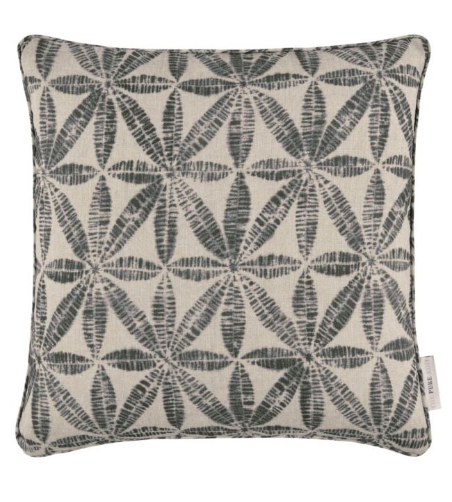 Bandhani Cushion 43 x 43cm by The Pure Edit Charcoal