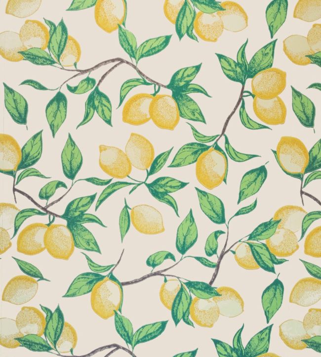 Capri Lemons Wallpaper by Barneby Gates Natural