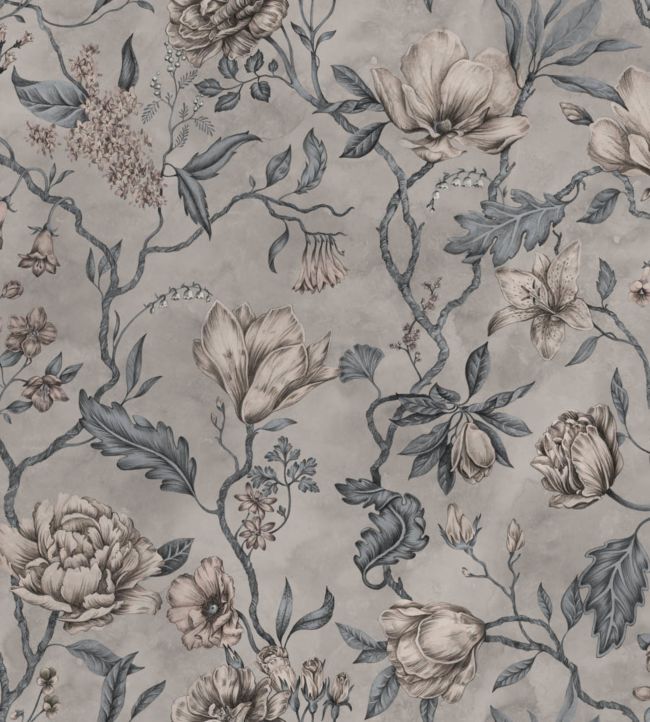 Belinda Wallpaper by Sandberg Misty Blue