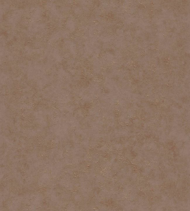 Benton Uni Metallic Wallpaper by Caselio Marron cuivre