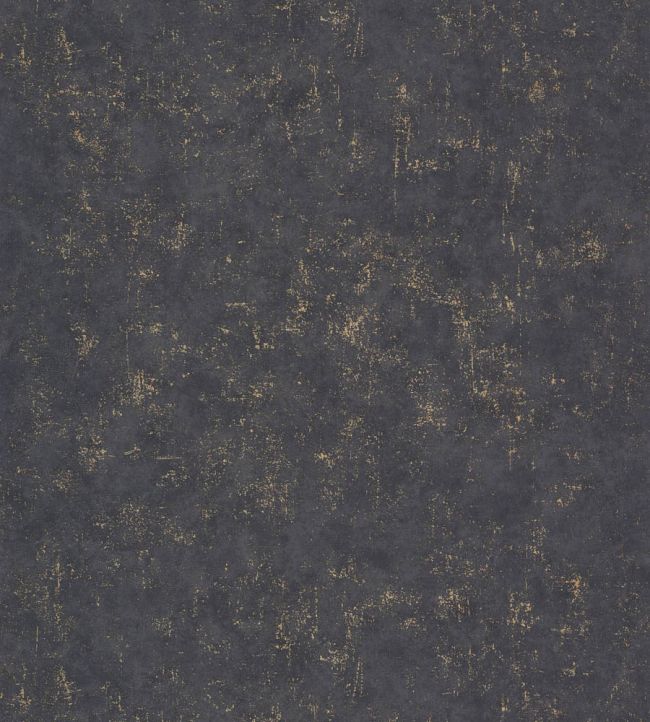 Benton Uni Metallic Wallpaper by Caselio Noir or