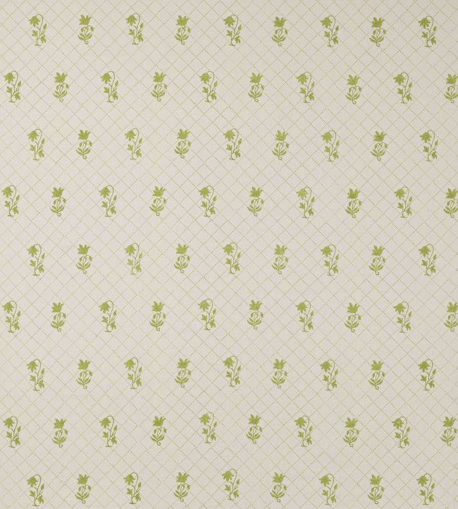 Berkeley Sprig Fabric by Colefax and Fowler Lime Green