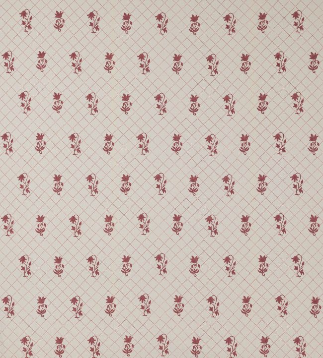 Berkeley Sprig Fabric by Colefax and Fowler Red