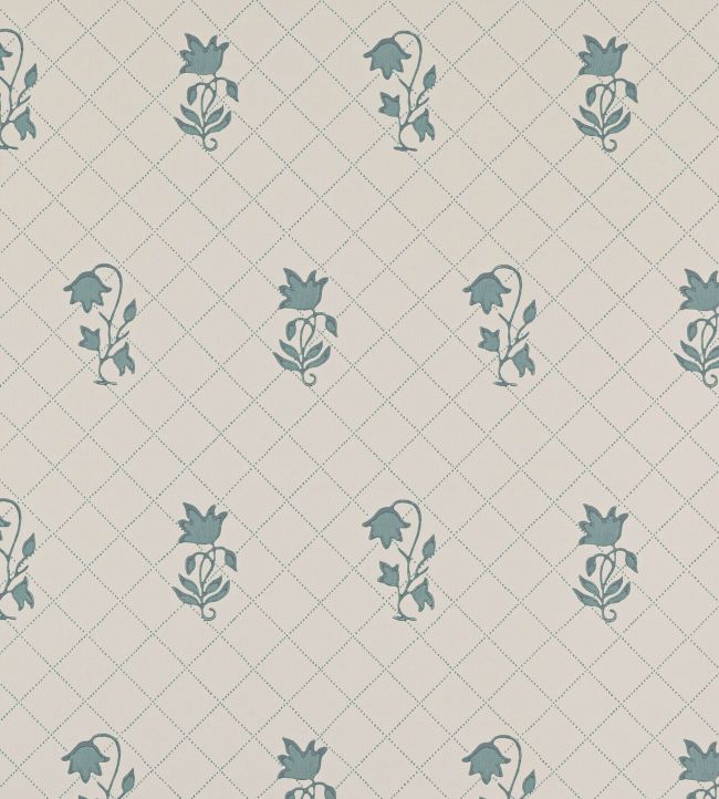 Berkeley Sprig Wallpaper by Colefax and Fowler Teal