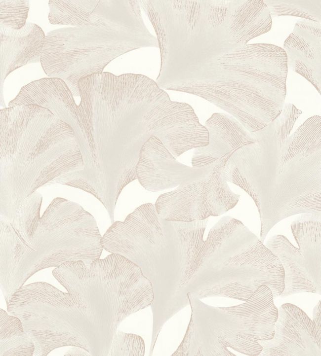 Biloba Wallpaper by Casadeco Blanc Neige