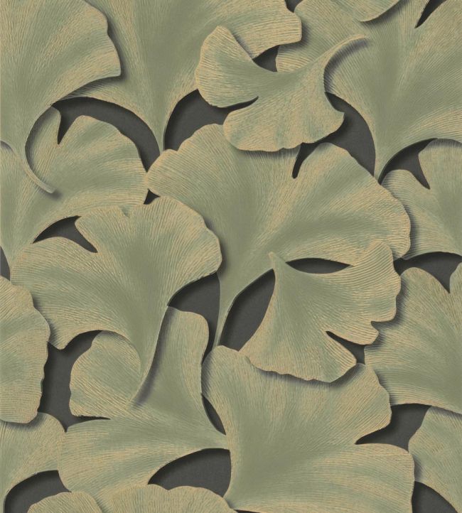 Biloba Wallpaper by Casadeco Vert Kaki