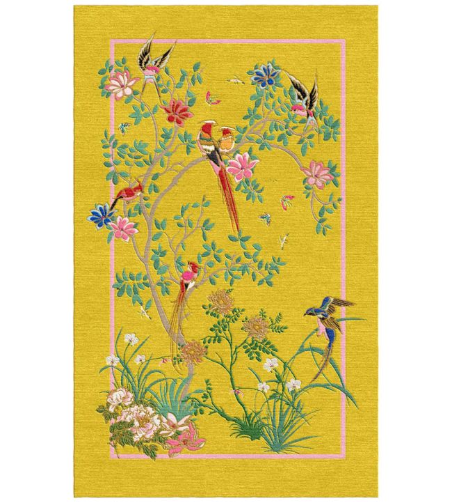 Wendy Morrison Birdsong rug Yellow WM-5060410392367 Yellow
