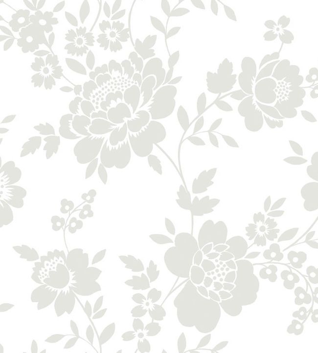 Block Botanical Wallpaper in Neutral by Today Interiors Jane Clayton