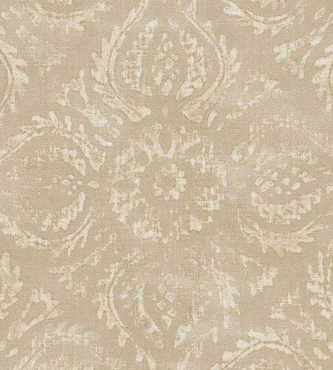 Blockprint Diagonal Tiles Wallpaper by Eijffinger Cream/Sand
