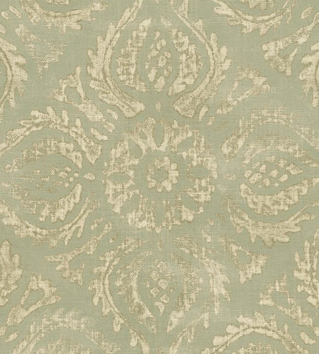 Blockprint Diagonal Tiles Wallpaper by Eijffinger Olive/Mauve