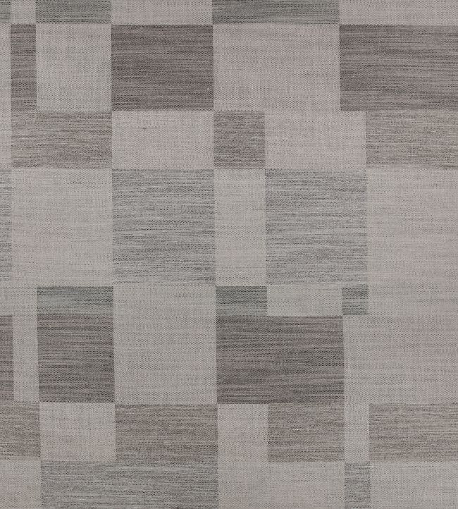Blocks Fabric by Mark Alexander Gunmetal