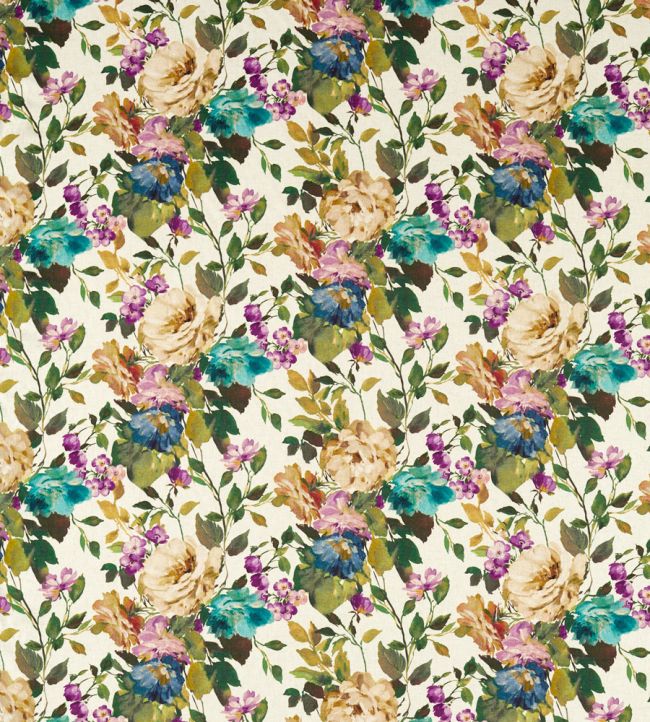 Bloom Fabric by Clarke & Clarke Amethyst