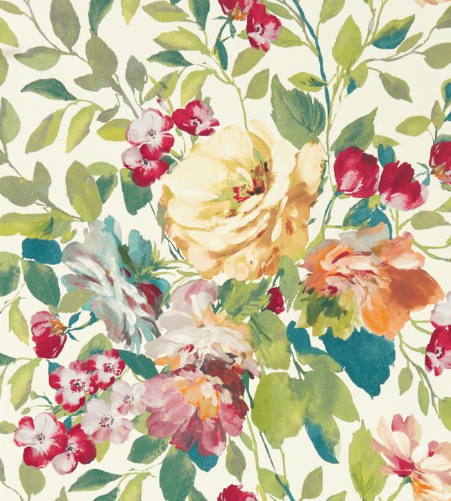 Bloom Wallpaper by Clarke & Clarke Multi