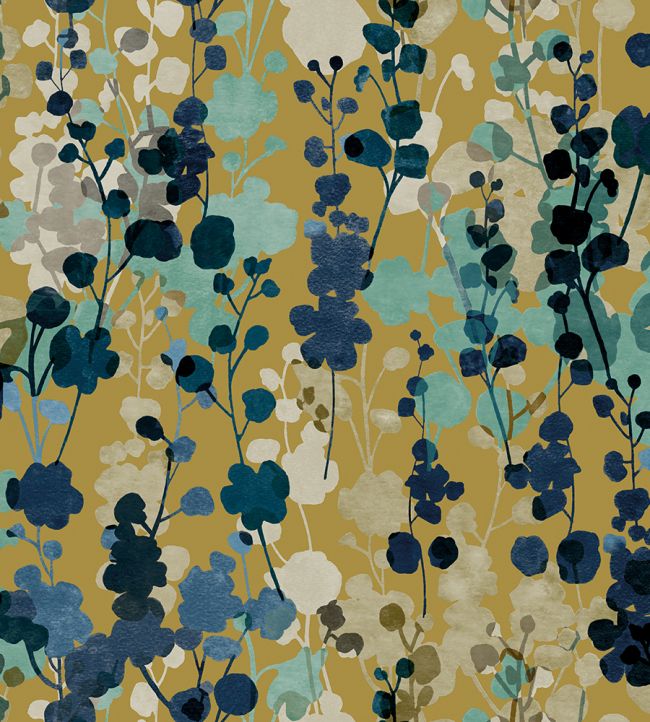 Blossom Wallpaper by Ohpopsi Royal Mustard