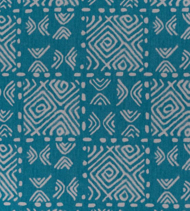 Bogolan Fabric by Titley and Marr Turquoise