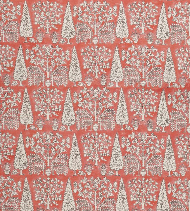 Bohemian Forest Fabric by Jim Thompson No.9 Russet
