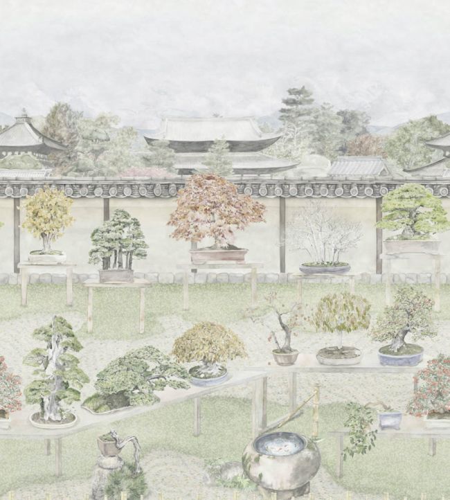 Bonsai Garden Mural by Cole & Son Powder