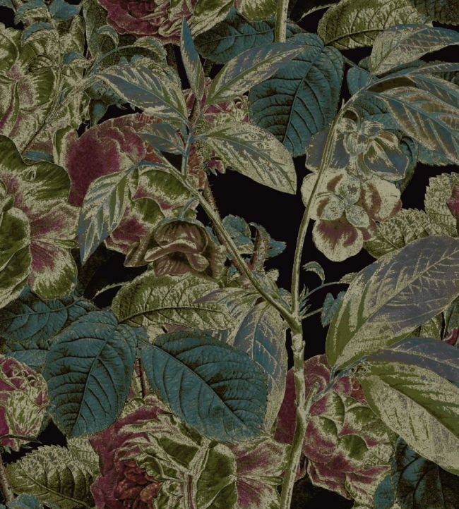 Botanica Fabric by Warwick Nightshade