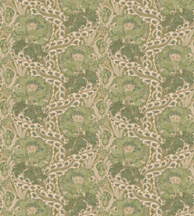 Brantwood Wallpaper by GP & J Baker Green