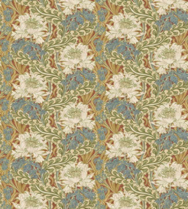 Brantwood Wallpaper by GP & J Baker Red/Green