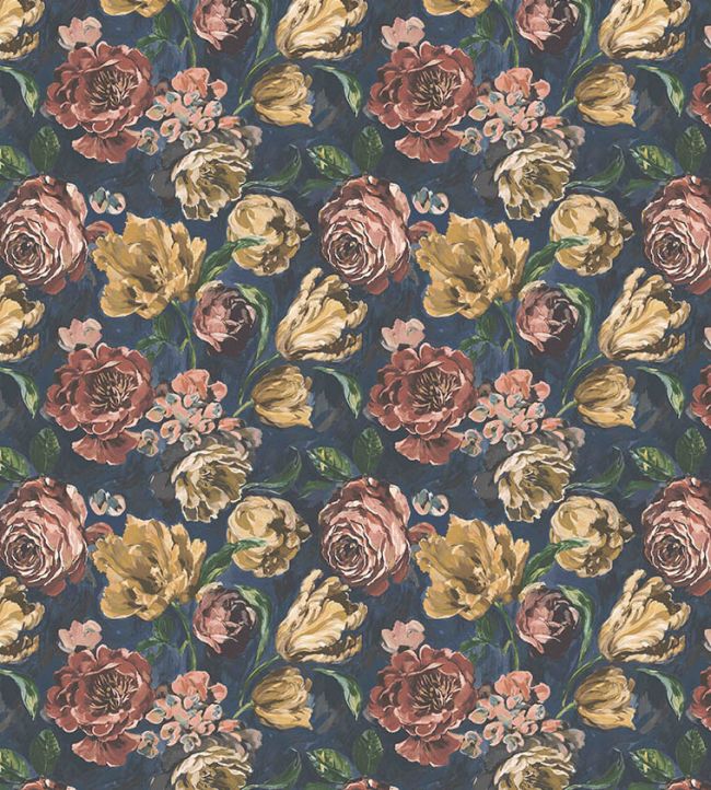 Bronte Wallpaper by Arley House Finch Blue