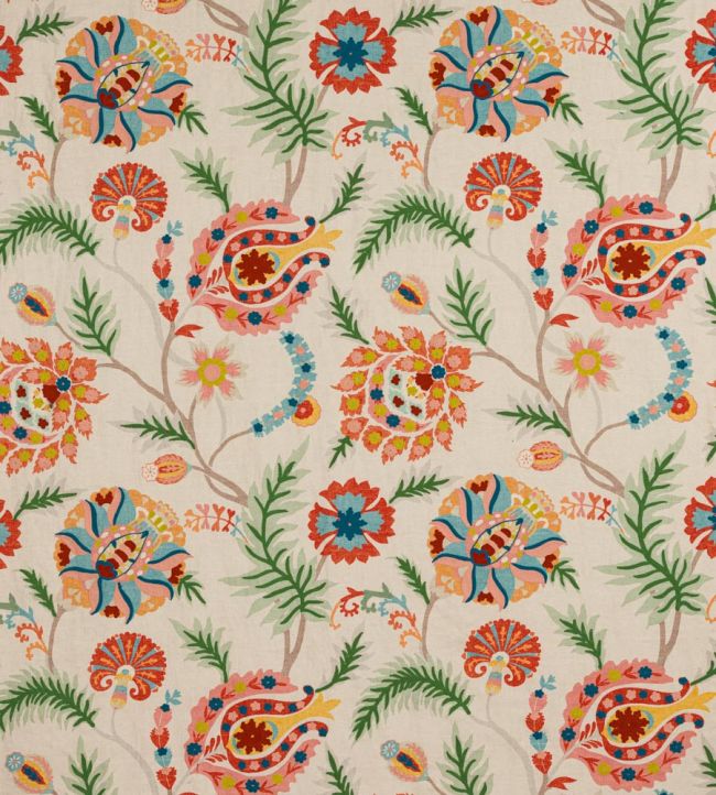 Bukhara Fabric in Red by Jane Churchill Jane Clayton