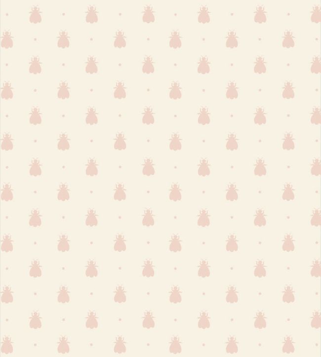 Bumble Bee Wallpaper by Farrow & Ball Pointing / Pink Ground