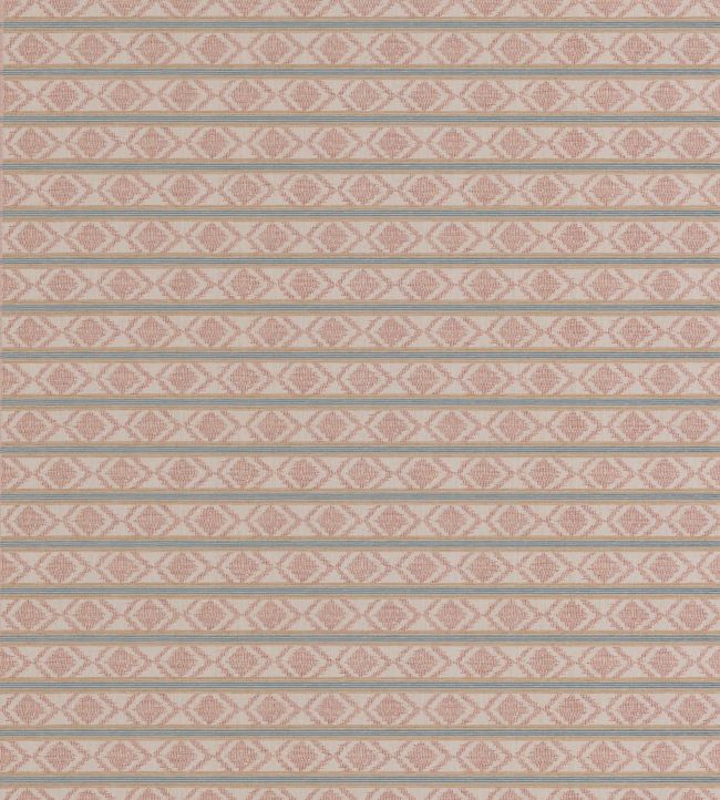 Burford Stripe Fabric by GP & J Baker Coral/Aqua