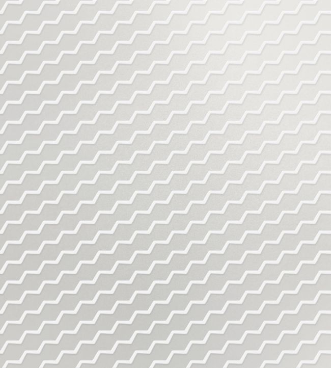 Buzz Lustre Wallpaper by Erica Wakerly White Flock/Silver Lustre
