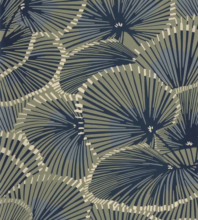 Cabaret Wallpaper by Casadeco Vert Kaki