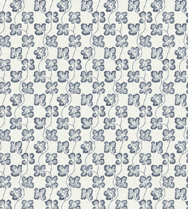 Cabbage Check Wallpaper by Josephine Munsey Bude Blue