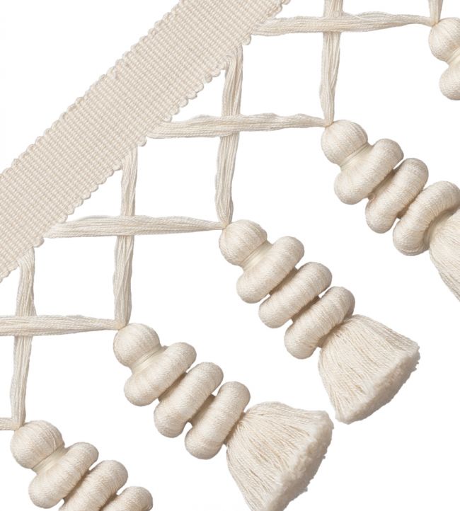 Caitlin Tassel Fringe Trimming by Samuel & Sons Cream