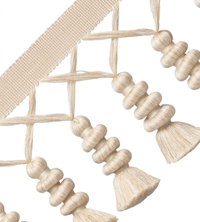 Caitlin Tassel Fringe Trimming by Samuel & Sons Eggshell