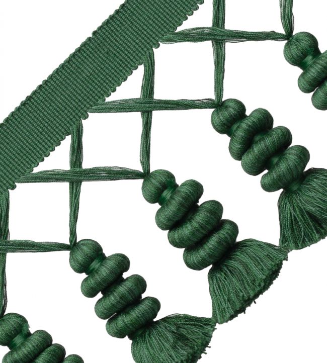 Caitlin Tassel Fringe Trimming by Samuel & Sons Viridian Green