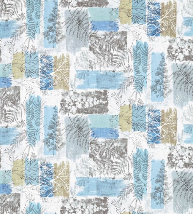 Caldesia Fabric by Harlequin Indigo/Pebble