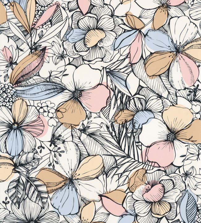 California Dreaming Wallpaper by Caselio Rose Jaune