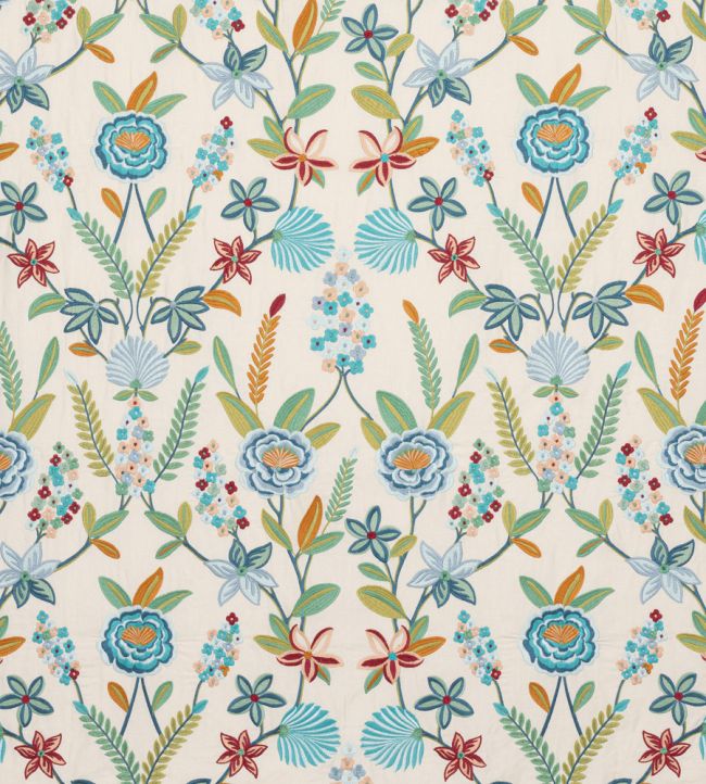 Camille Fabric by Jane Churchill Blue/Green