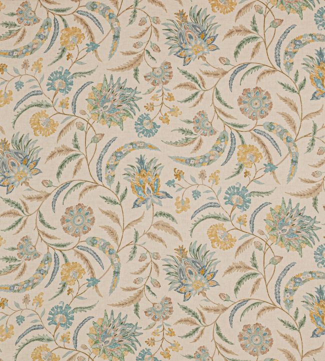 Campion Fabric by Colefax and Fowler Blue/Gold