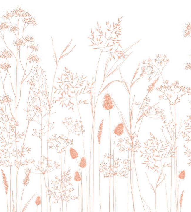 Capillaris Mural by Casadeco Corail