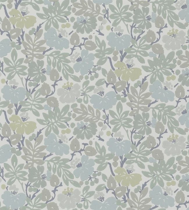 Carlisle Fauna Wallpaper in Duck Egg by English Heritage for Designers  Guild | Jane Clayton