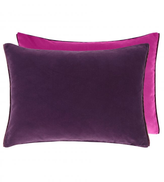 Cassia Ready Made Cushions by Designers Guild in Aubergine