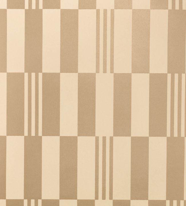 Checkerboard Metallic Wallpaper by Kirkby Design Champagne