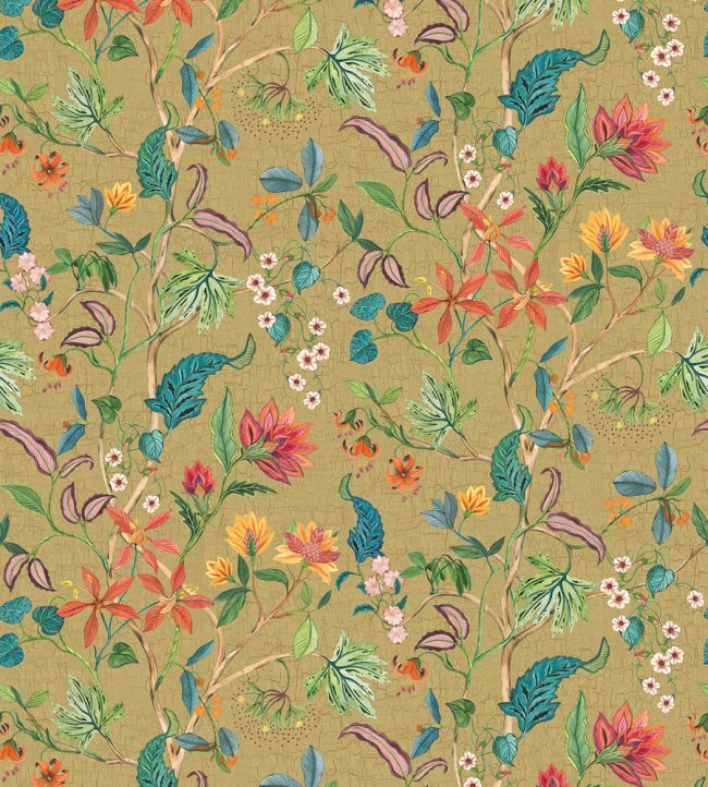 Chellah Metallic Wallpaper in Metallic Gold by Osborne Chellah Metallic Wallpaper in Metallic Gold by Osborne