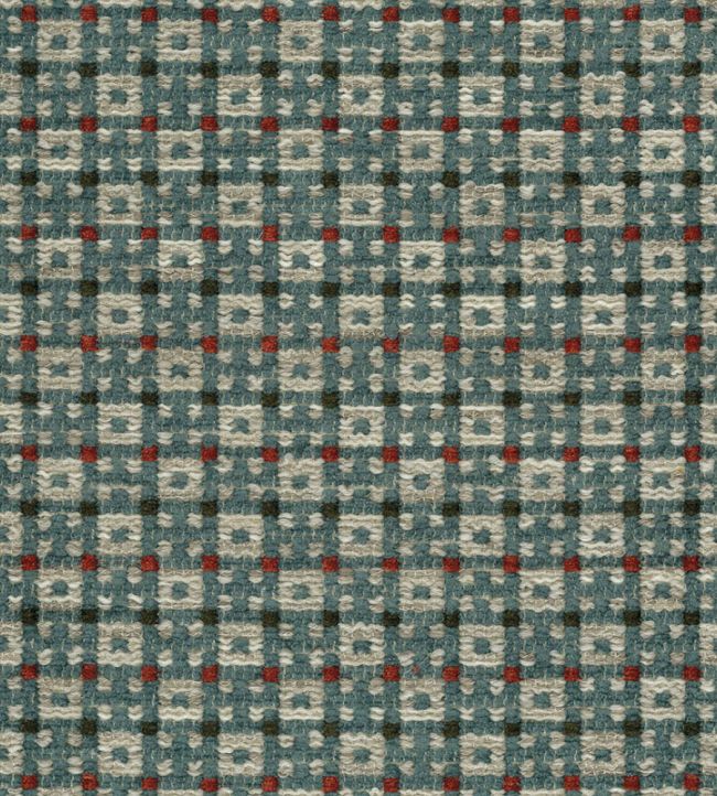 Chiddingstone Fabric by Nina Campbell Blue/Red