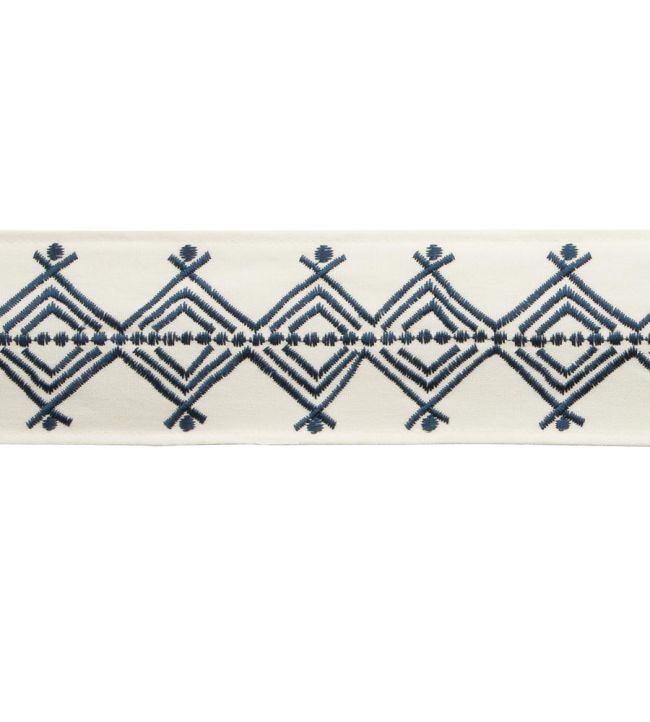 Chimayo Embroidered Border Trimming by Samuel & Sons Blue Sky